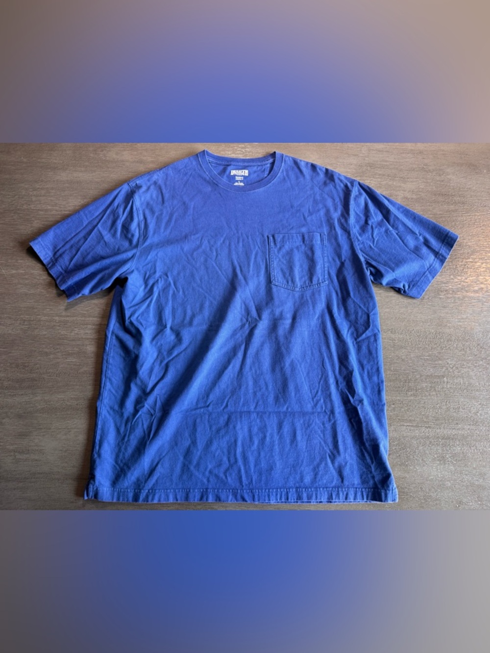 Duluth Trading Co Royal Blue Short Sleeve Pocket Tee